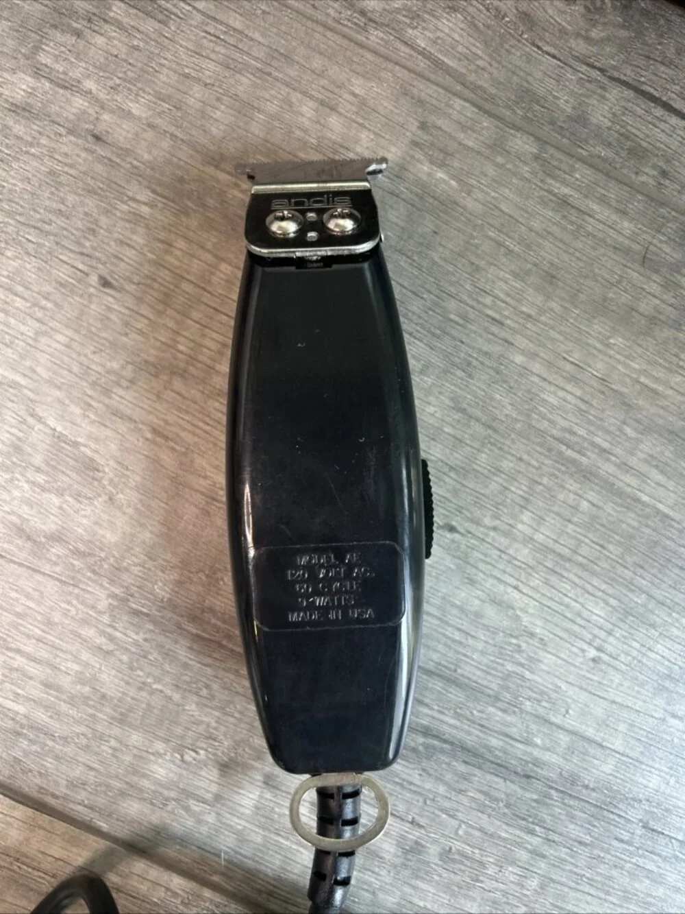 Vintage Andis AE Clipper EDJER Trimmer 110V 9W Tested Working Black With Box - Picture 4 of 12